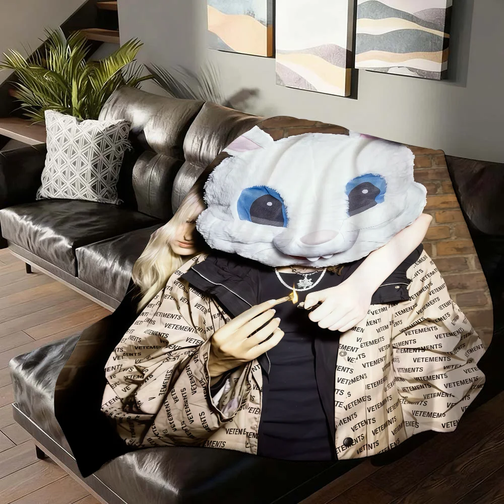 American rapper Che REST IN BASS Blanket For Sofa Office Bed Plane Travel Sleep Read Relax Camping Soft And Warm