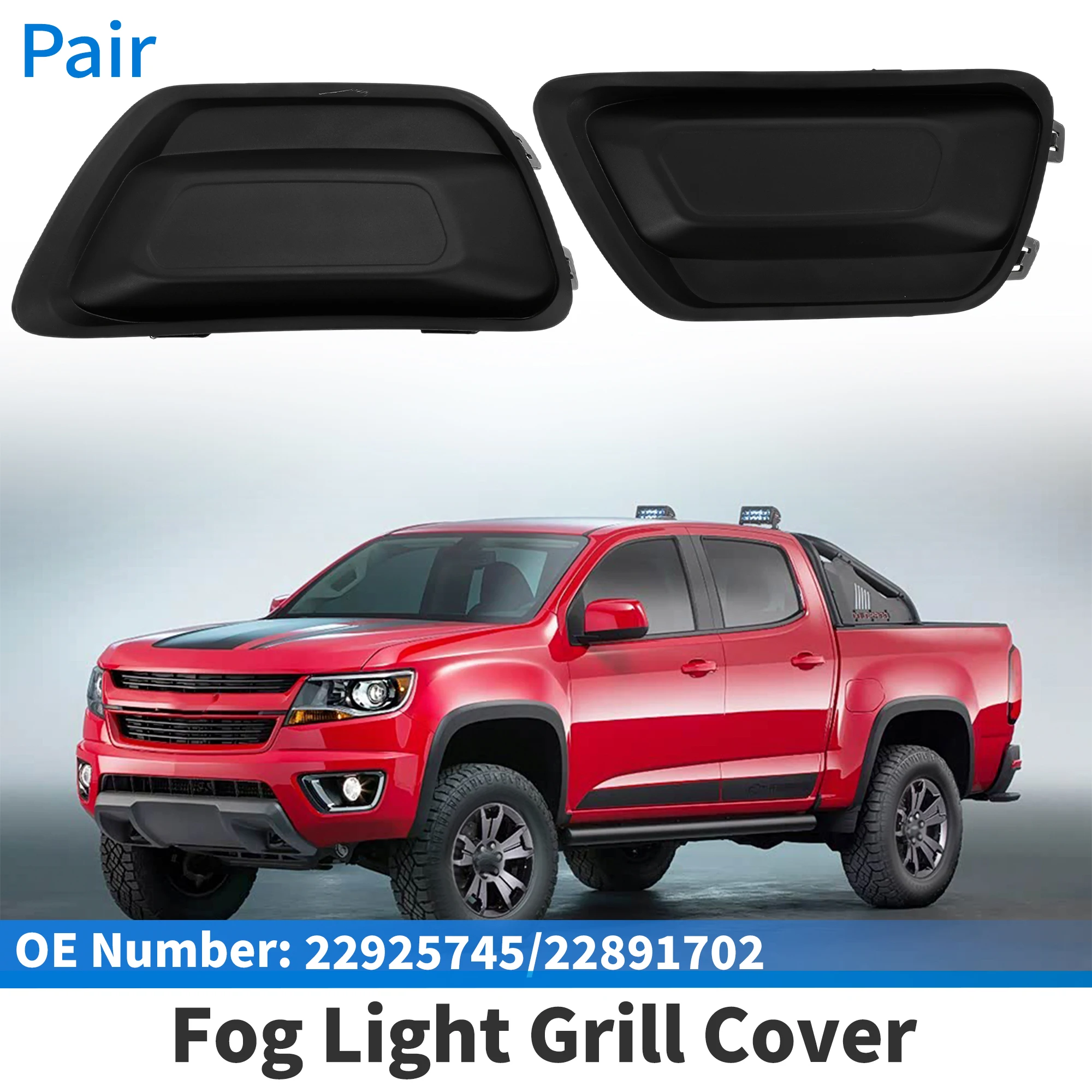 

UXCELL Передняя левая передняя правая решетка противотуманной фары No 22925745 для Chevrolet Colorado 17-20