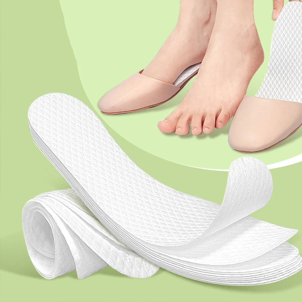 

10 Pairs Wood Pulp Paper Insoles for Shoes Running Women Inserts Cushion Replacement