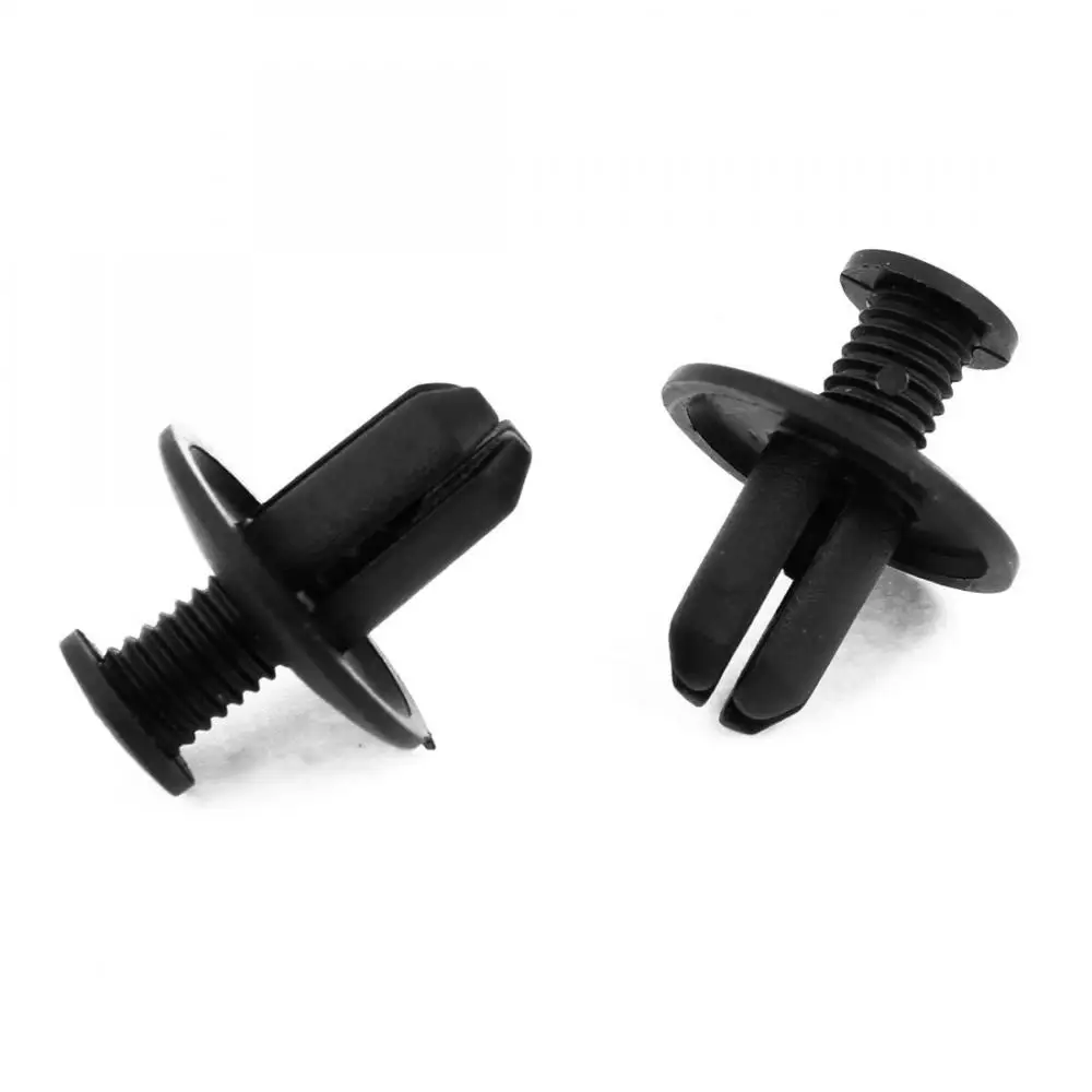 8mm Hole Door Rivet Plastic Clip Fasteners Black Cars Lined Cover Barbs Rivet Auto Fasteners Retainer Push Pin Clips