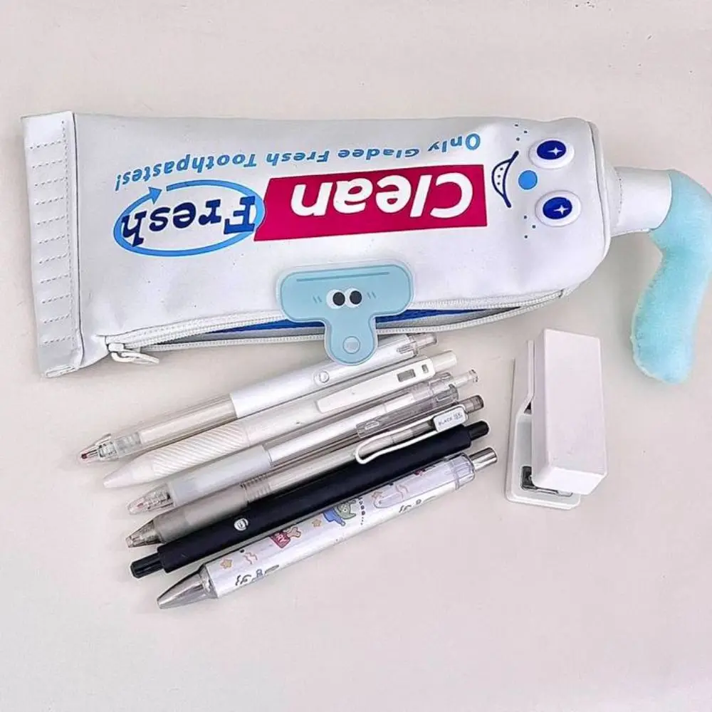 Cosmetic Pouch Toothpaste Pencil Case Pencil Holder Large Capacity Pencil Bag Pen Pouch Multi-layer Desktop Storage Pouch DIY