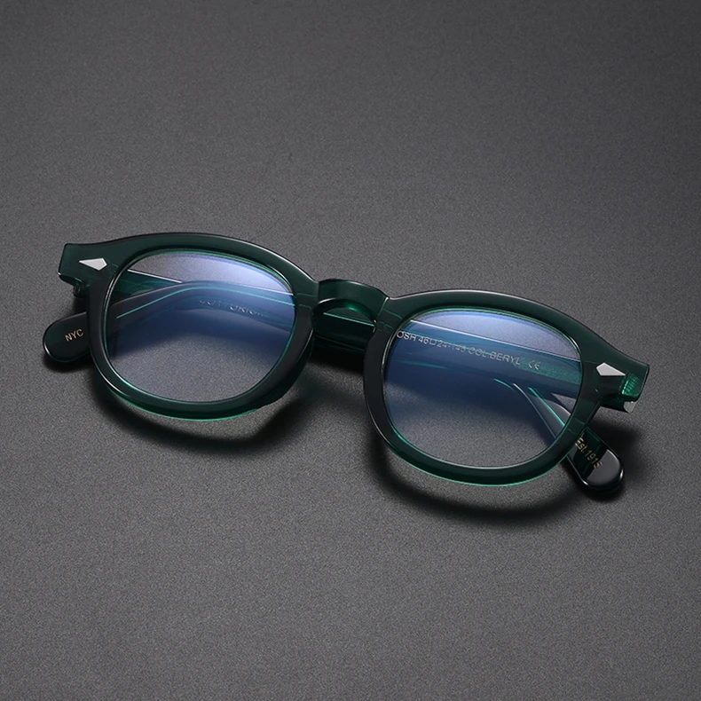 Johnny Depp Anti Blaues Licht Brillen Männer Lemtosh Gläser Frauen Computer Brille Luxus Marke Vintage Acetat Rahmen – Detail 17