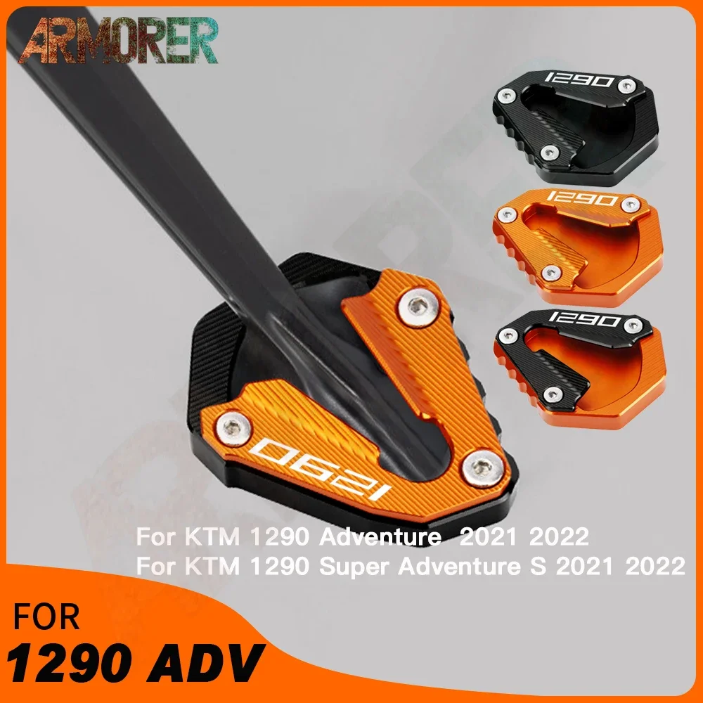 

Motorcycle Accessories For KTM 1290 SAS Super Adventure S 1290 adv ADVENTURE 2021 2022 Kickstand Side Stand Extension Plate Pad