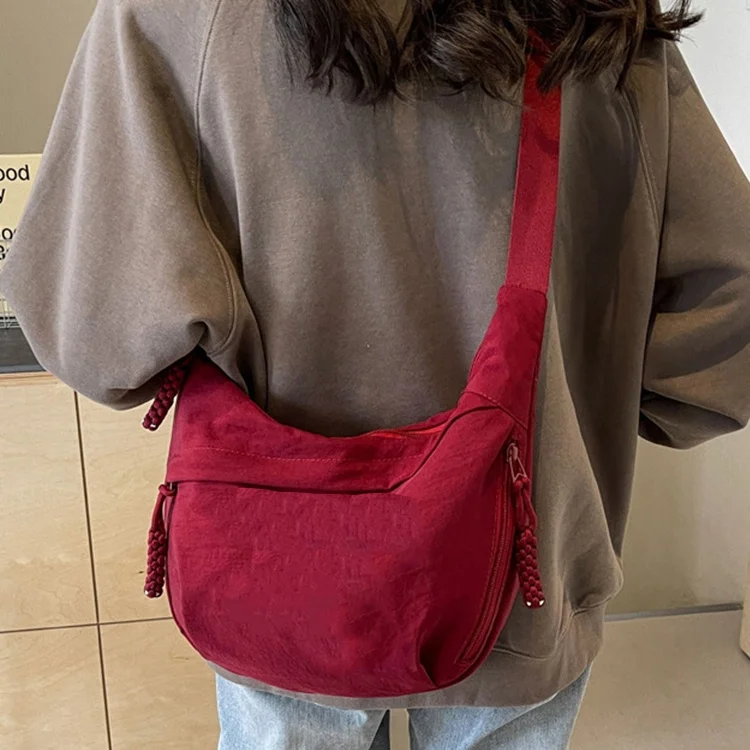 Bolso de hombro para Yoga con logo para mujer, bandolera de gran capacidad, bolso coreano para dumplings, bolso para ir al trabajo, bolso de mano multicapa