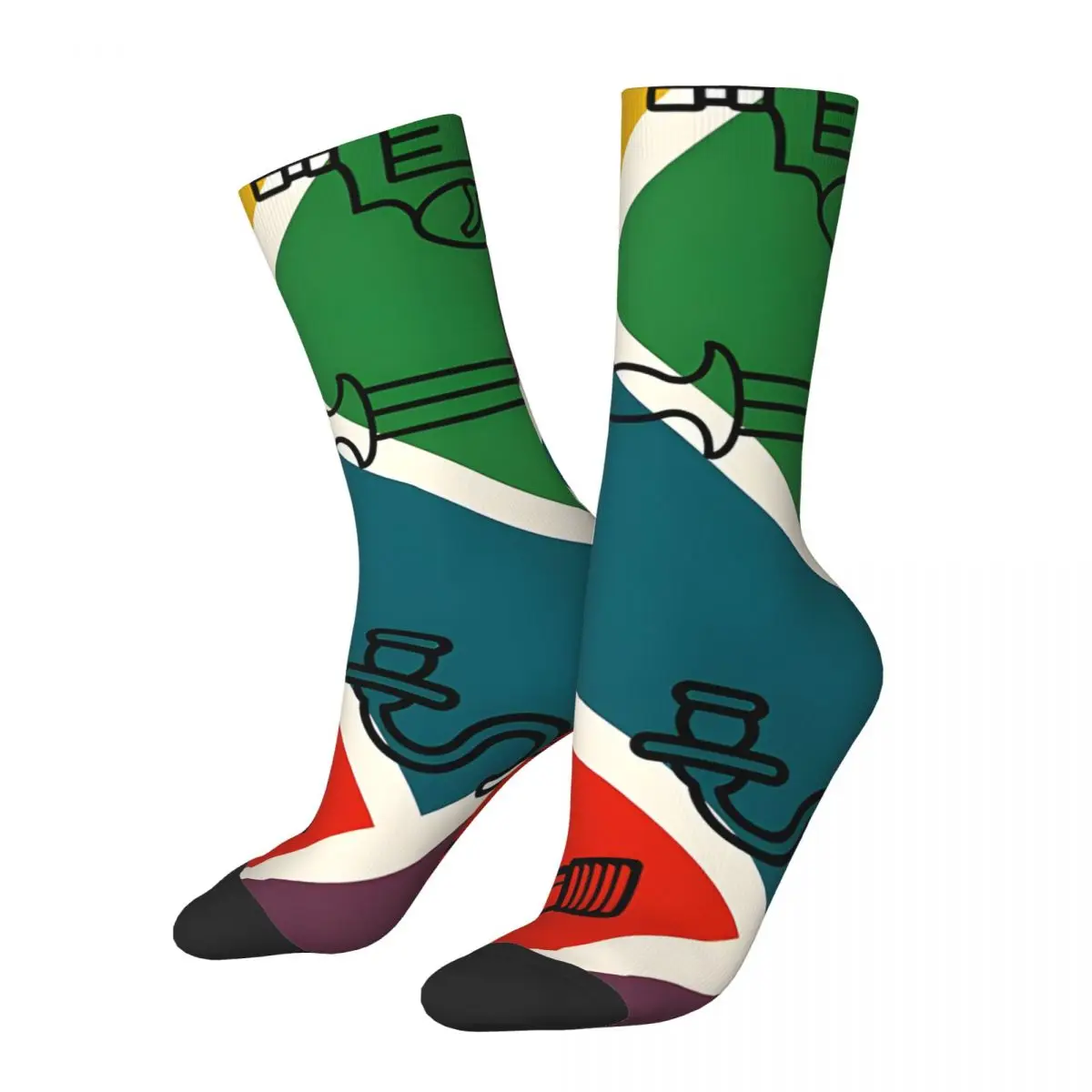 Retro Mr. Green In The Study With The Rope Men's compression Socks Unisex Harajuku Seamless Printed Novelty Crew Sock