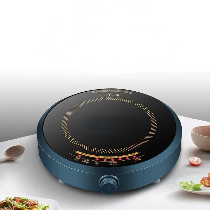 220V 2200W Induction cooker household smart new round small energy-saving set hot pot cooking integrated battery stove company