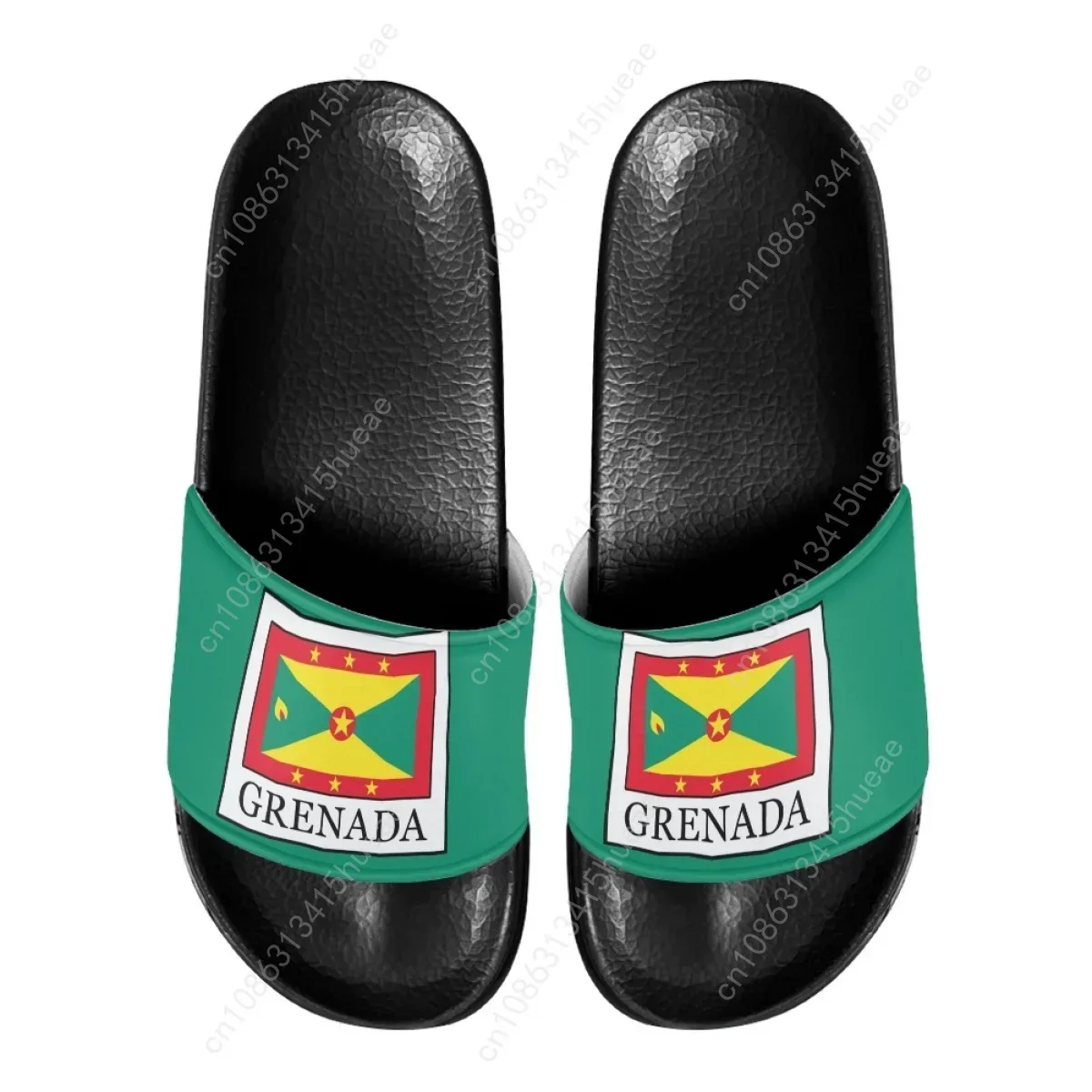 Sandalias de playa 2023, diseño con la bandera de Grenada, cómodas, antideslizantes, para mujer, pantuflas para usar en casa, calzado casual, ideales para el verano y el baño.