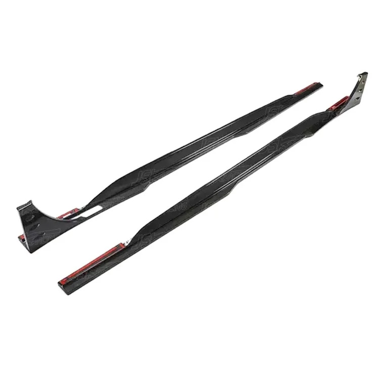 JSK STYLE DRY CARBON FIBER SIDE SKIRTS FOR 2019-2023 AUDI RS6