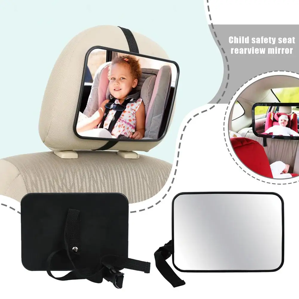 Baby Car Rear Seat View Mirror Child Adjustable Wide Seat Car Safety Mirror Monitor Headrest High Quality Car Interior Styling