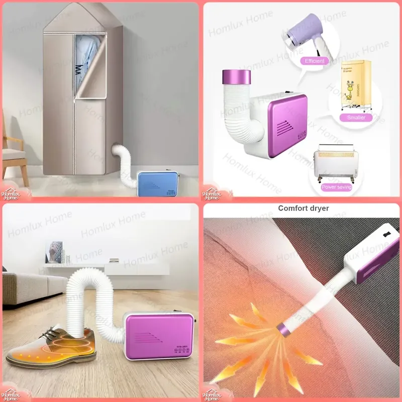 110V 220V Clothes Dryer Multifunction Laundry Dryer for Clothes Shoes Towels Quick Drying Warm Air Heater Drying