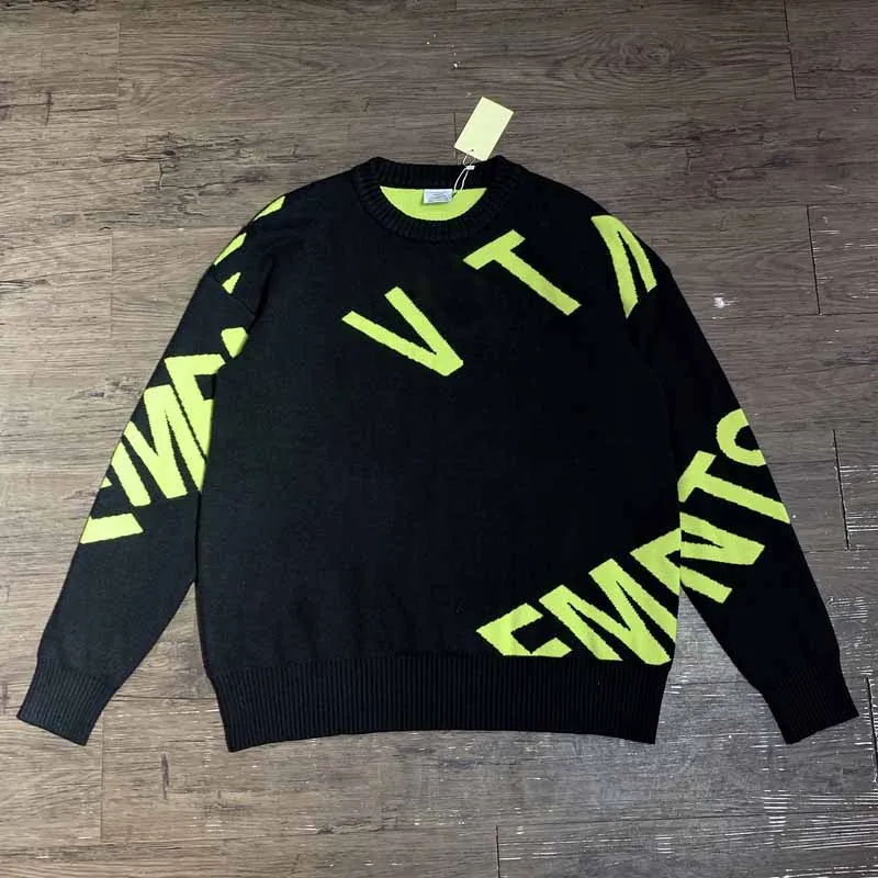 2024 VT Logo Вышивка Женщины Мужчины Свитера Пуловер