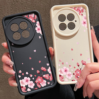 Pink Flowers Patterned Phone Case For OnePlus 13T 13R 12R 11R 13 12 5G Shockproof Soft TPU Silicone Cover For OnePlus Ace 5 3 2