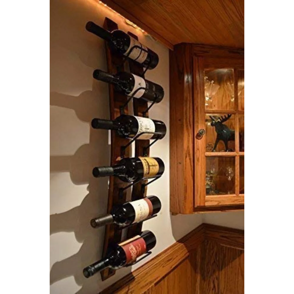 

Wine Rack - 6 Bottle Wine Stave Rack