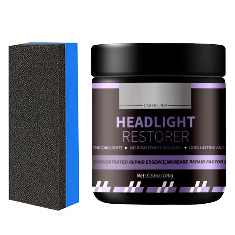 Car Headlight Restoration Polishing Repair Headlamp Scratch Remover Repair Cleaning Paste Remove Headlight Polish Liquid