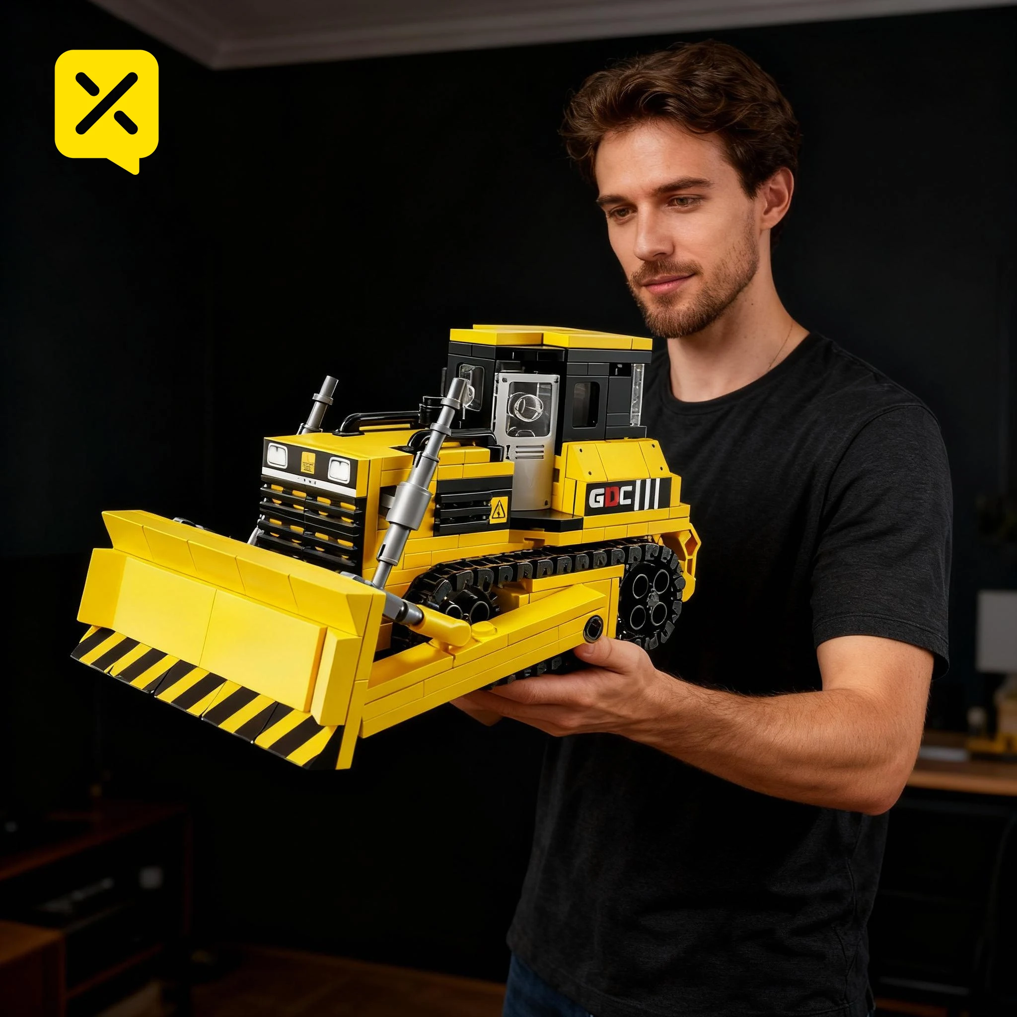 المحمول لودر أطفال بالريموت كنترول الزاحف جرافة اللبنات حفارة نماذج من الشاحنات سيارة البناء سيارة لعب للأولاد الهدايا #4