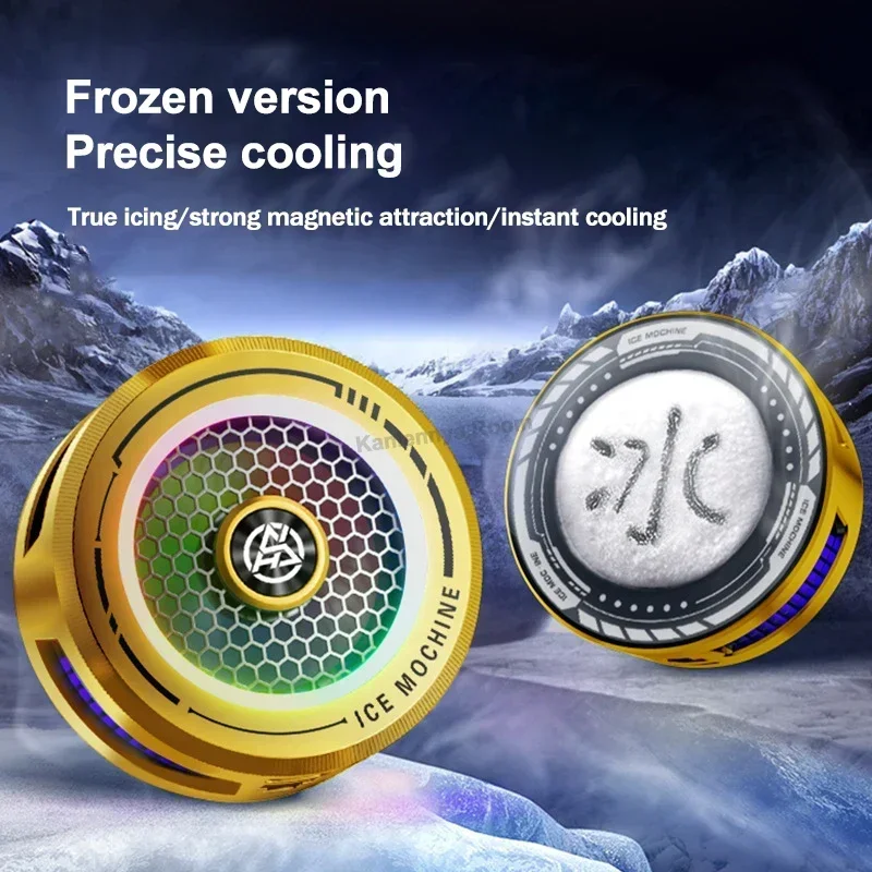 2024 NEW Mobile Phone 15W High-Power Semiconductor Cooling Fan Radiator for IPhone IOS Android Universal PUBG Frozen Game Cooler