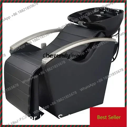 K182ZC182qIntelligent electric massage shampoo bed, semi-reclining type for hair salon, ceramic basin for hair flushing bed
