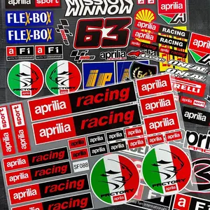 Adesivo refletivo para carenagem de motocicleta, decalques à prova d'água para aprilia dorsoduro 750 factor racing rsv4 tuono sr50 gt200 rs660 gpr 12 principais vendas aprilia rsv decalque - №8