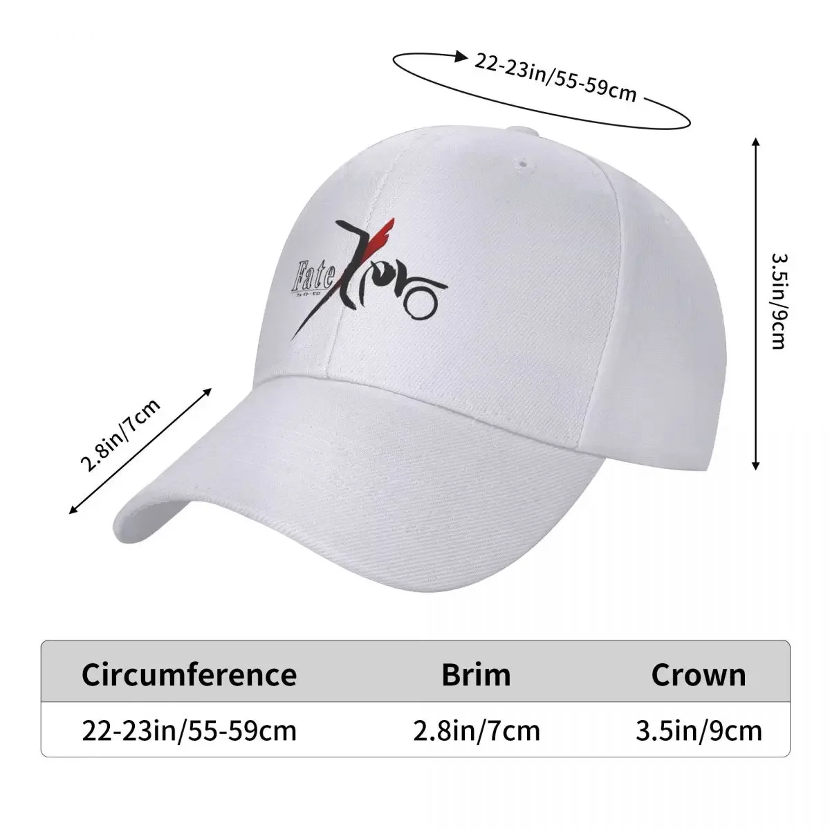 Fate Stay Night Saber Baseball Cap For Men Cotton Hats Adjustable Hat Fashion Casual Cap Truck Driver Hat