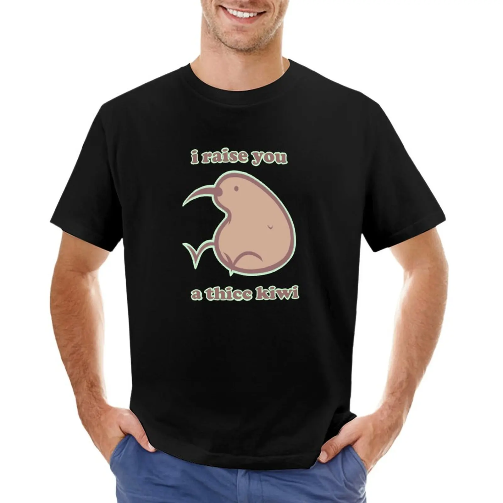 Thicc Kiwi T-Shirt plus size clothes graphic tee shirt mens designer t shirt