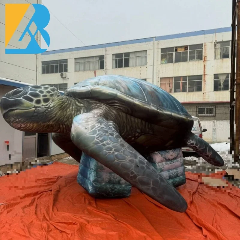 Bespoke Beach Decorative Giant Inflatable Sea Turtle for Carnival Party Toys