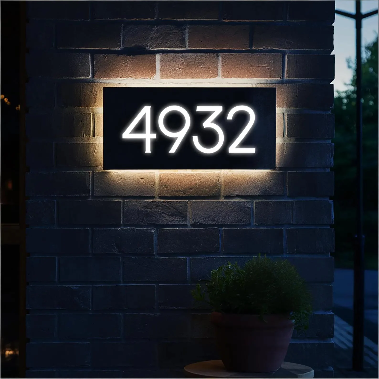 

Элитная табличка с номером дома на заказ – современная премиальная наружная адресная табличка, высококачественный маркер для дома