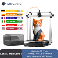ANYCUBIC Kobra 3 Max Combo AE Version Multi-Color 3D Printer Max Speed 600mm/s Build Volume 500*420*420mm Smart APP Control