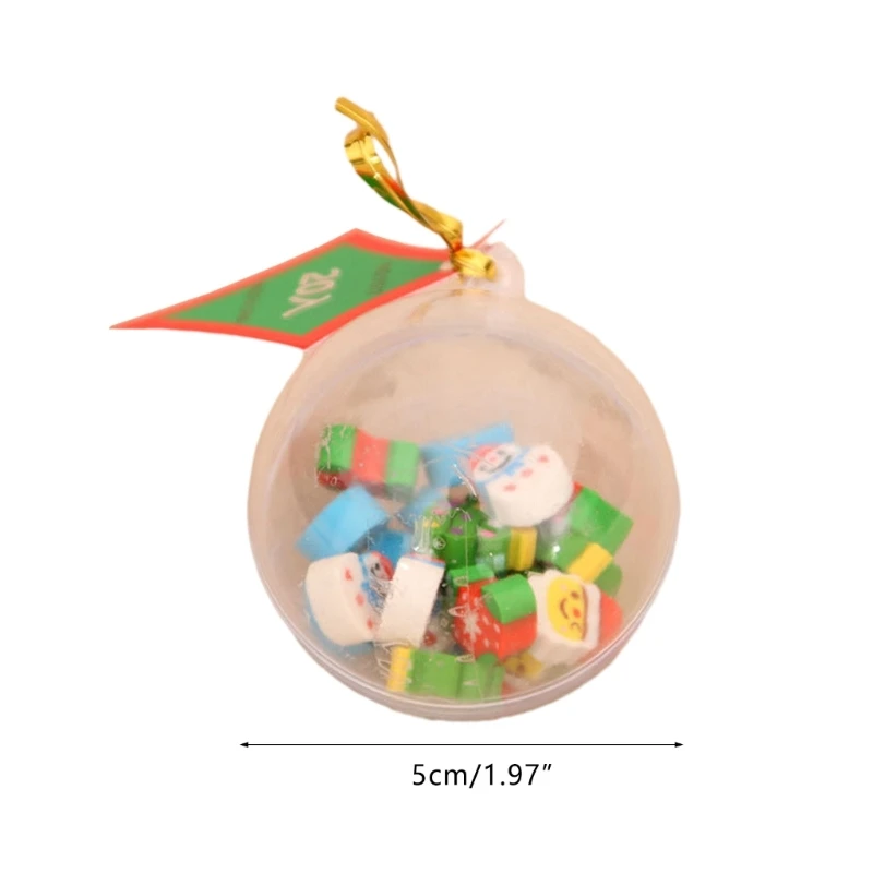 K1AA Pack of 20 Mini Christmas Erasers Christmas Stocking Stuffers Erasers
