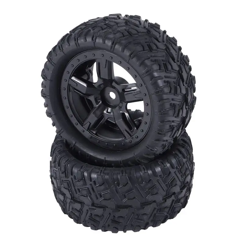 ABUM-4Pcs Rubber Tires Tyre Wheel P6973 For Remo Hobby Smax 1621 1625 1631 1635 1651 1655 1/16 RC Car Upgrade Parts