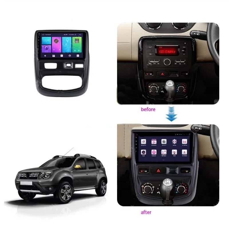 Car Multimedia Frame Car Audio Radio Frame Dashboard Panel 9