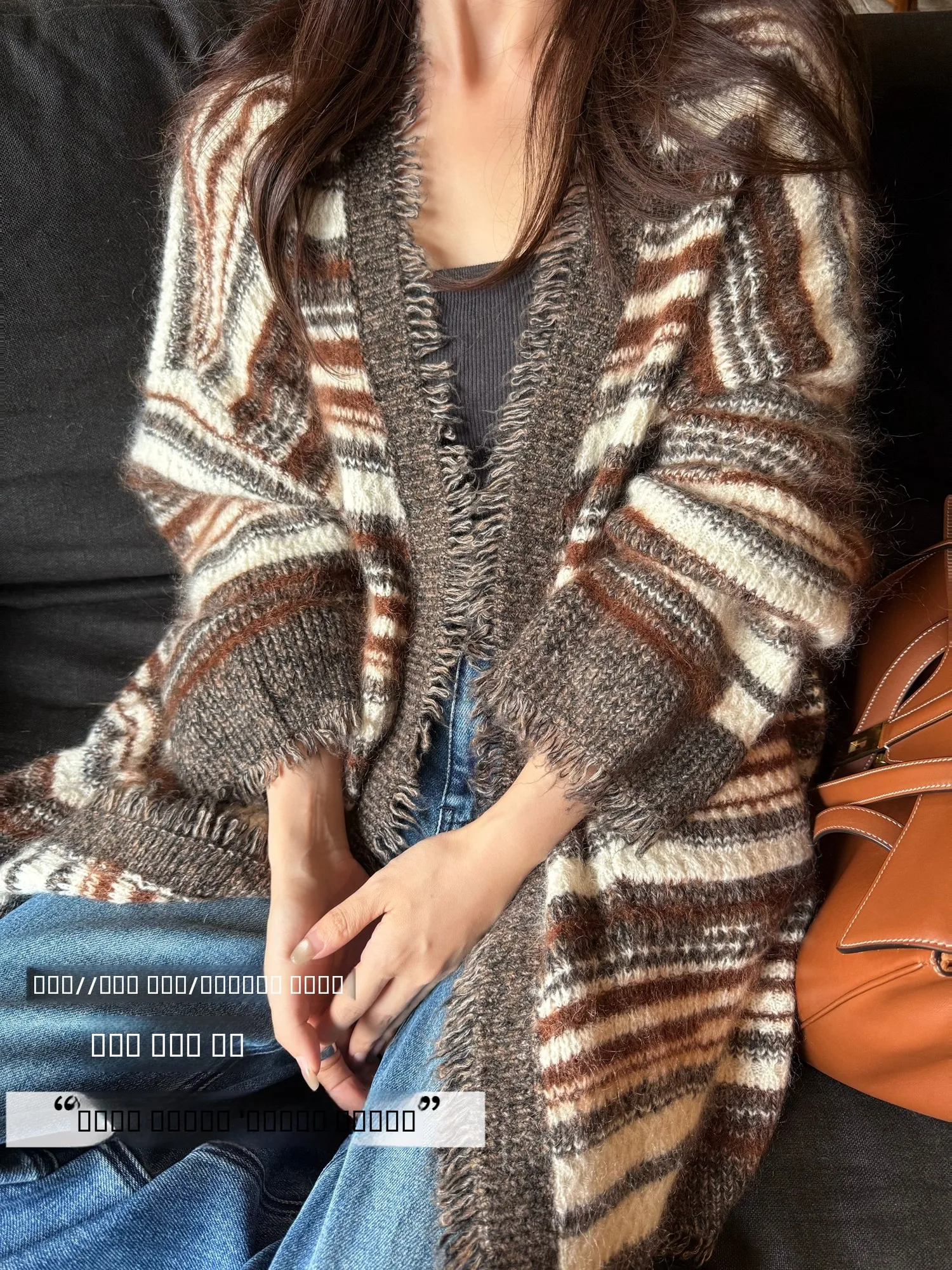 

Винтажный шерстяной кардиган Cao Daman в стиле Fair Isle, очень красивый, из кашемира, осенний, женский, модный