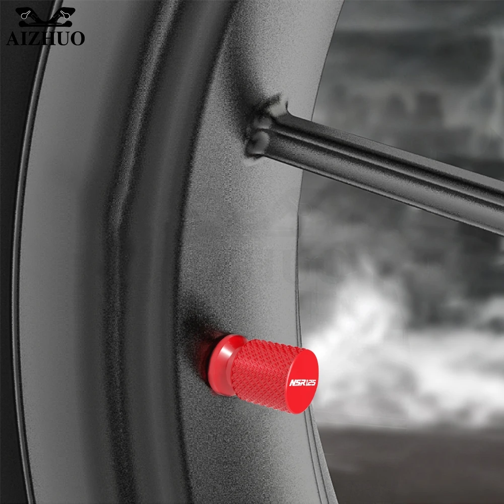 لهوندا NSR125 NSR 125 1988 1989 1990 الألومنيوم الإطارات صمام عجلة الجذعية غطاء الغبار يغطي إطار دراجة نارية حافة غطاء منفذ الهواء