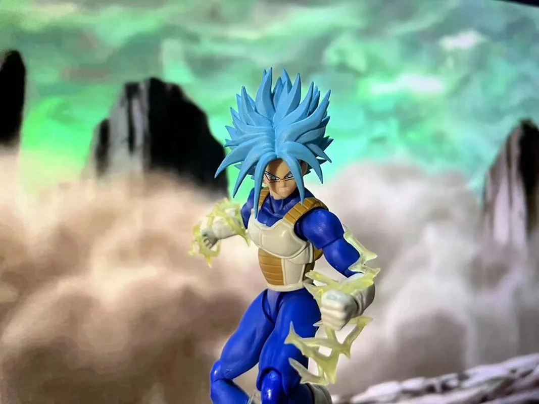 Shf Dragon Ball Z Super Saiyan Trunks Gohan Fusion Multi Color Replacement Head Sculpt Hand Parts Action Figure Accessory Set view 6