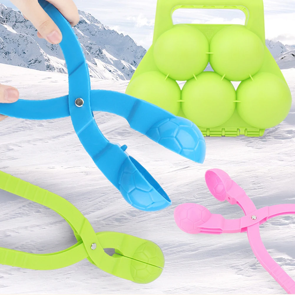 

2Pcs Mold Easy Round Snow Ball Winter Outdoor Snow Sand Mud Bath Fun Plastic Maker
