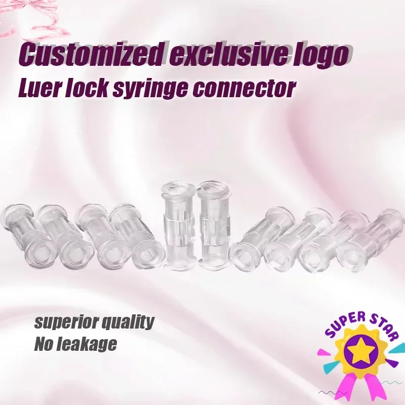 

Luer Lock Connector to Syringe Female to Female Transparent Adapter Double Joints Coupler Medical Sterile