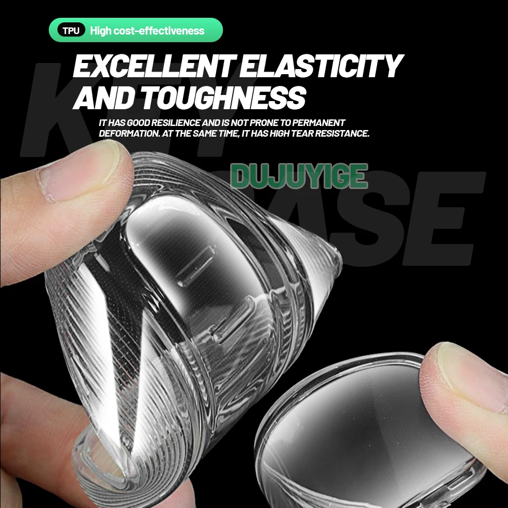 Clear TPU Car Key Case For Audi Q4 e-tron 2021-2026 Key Fob Cover Protector Shell Auto Accessories 2022 2023 2024 2025