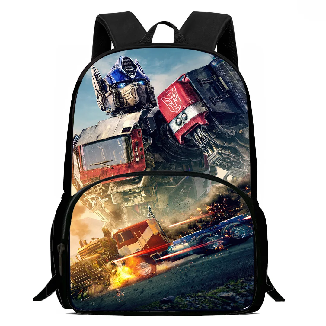 Car Robot Kids Backpacks Boys  Girls Student Birthday Gift Child School Bags Capacity Camping Durable RucksackT-TransformersS