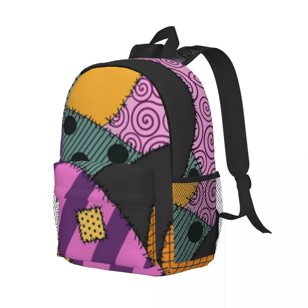 Mochila leve impressão, elegante mochila padrão, novo, 15 Polegada