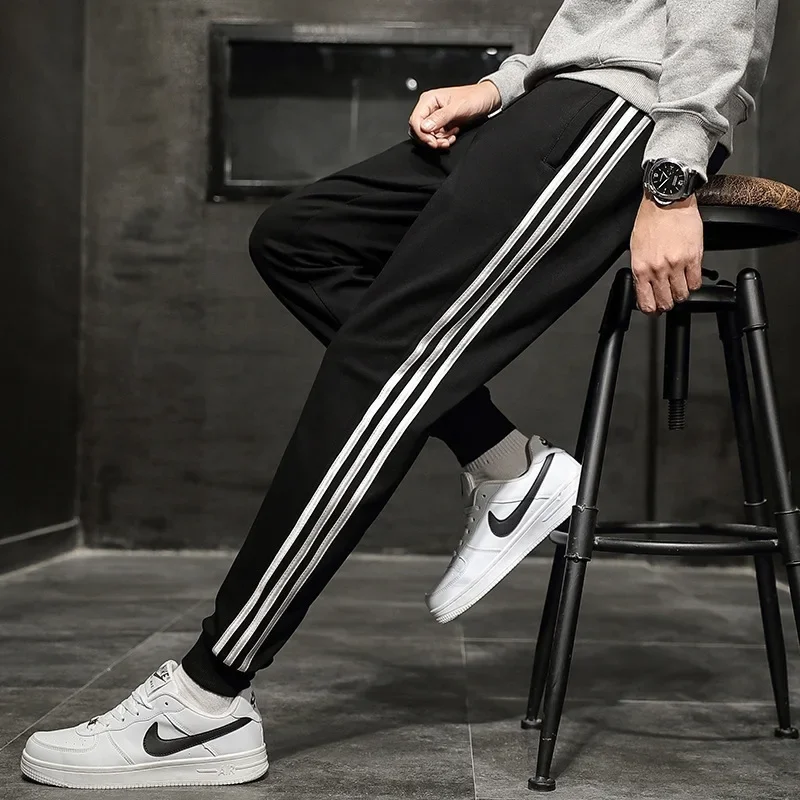 Autumn New Men's Loose-fit Casual Pants Student Three-pocket Sweatpants Trendy Streaming Footwear Women's Jogging Pants