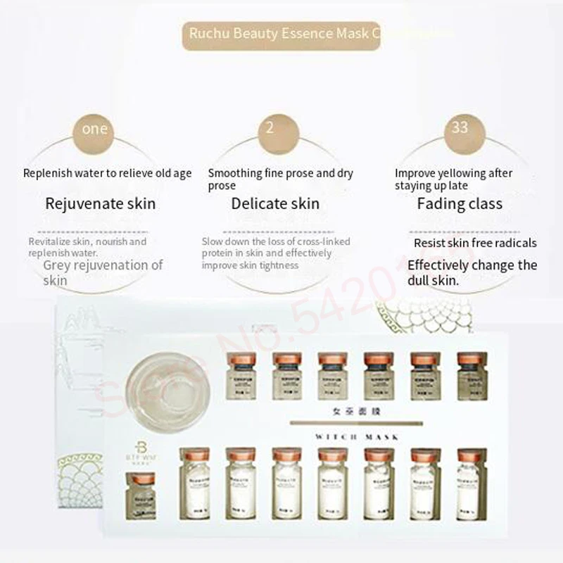 Miracle Bosein Mask Oligopeptide Peptide Essence Set Lifting Repair Facial Firming Improve Fine Lines Brightening Skin Care