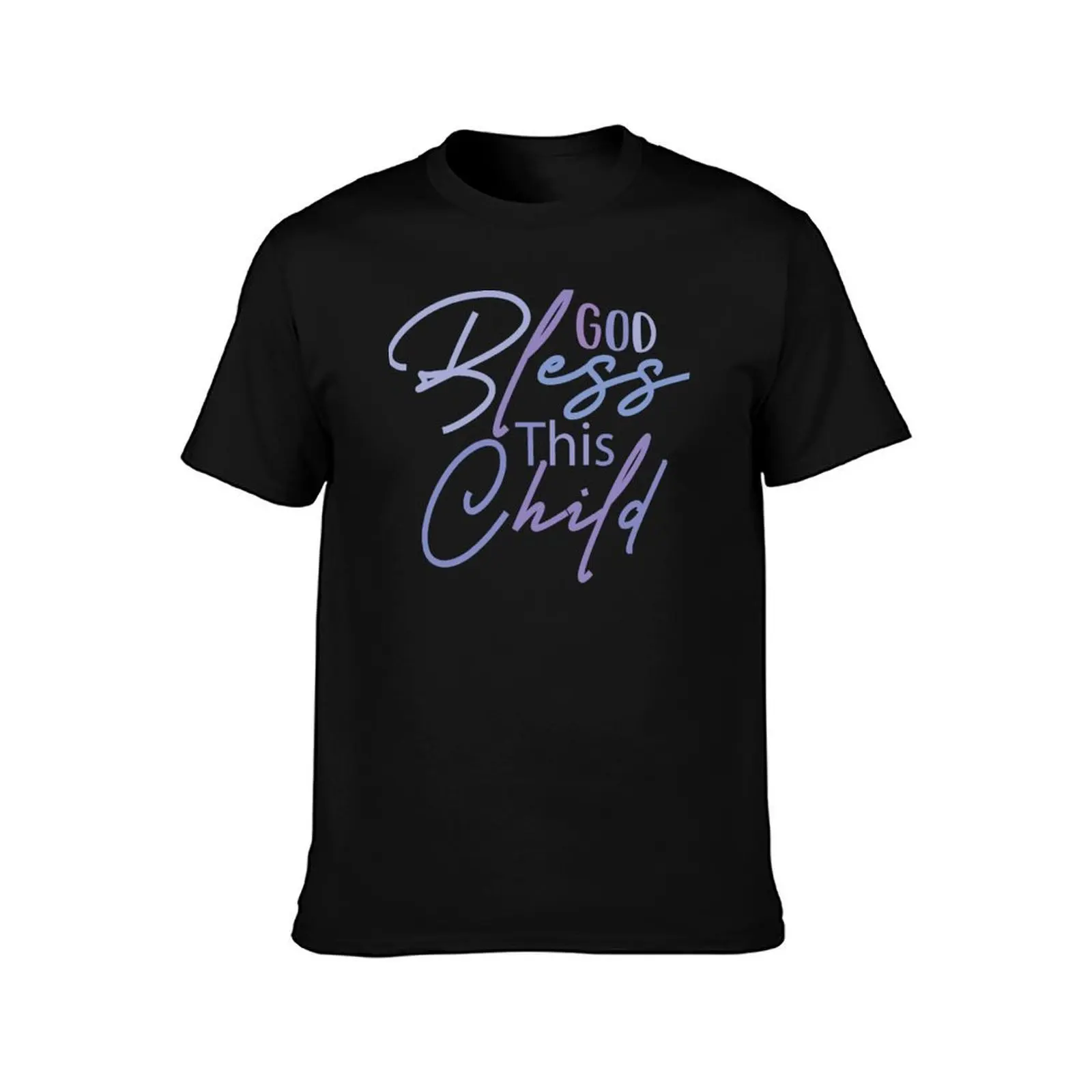 God Bless This Child T-Shirt, Summer Casual Cotton Tee, Oversized Streetwear Tops, Vintage Graphic Print, Loose Fit Short Sleeve