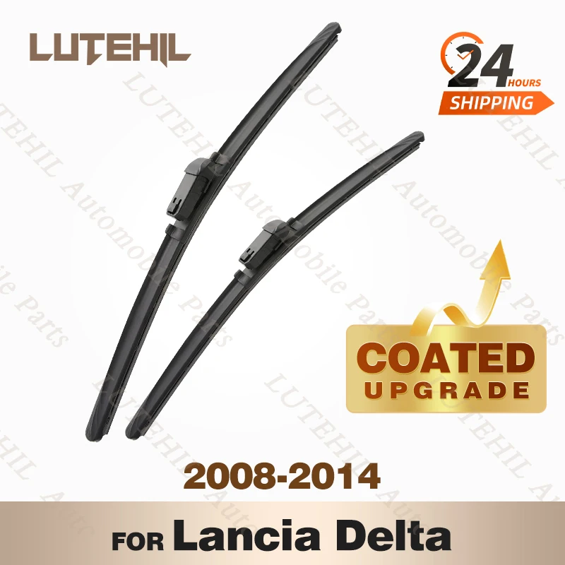 

LUTEHIL's Silicone Front Wiper Set For Lancia Delta 2008 - 2014 2009 2010 2011 2012 2013 coated windshield wiper blade 24"+18"