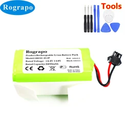 Nowy 14.4V 3400mAh/2800mAh UR18650ZY-4S1P-AAM INR18650 M26-4S1P H18650CH-4S1P akumulator litowo-jonowy do iBoto / Polaris odkurzacz