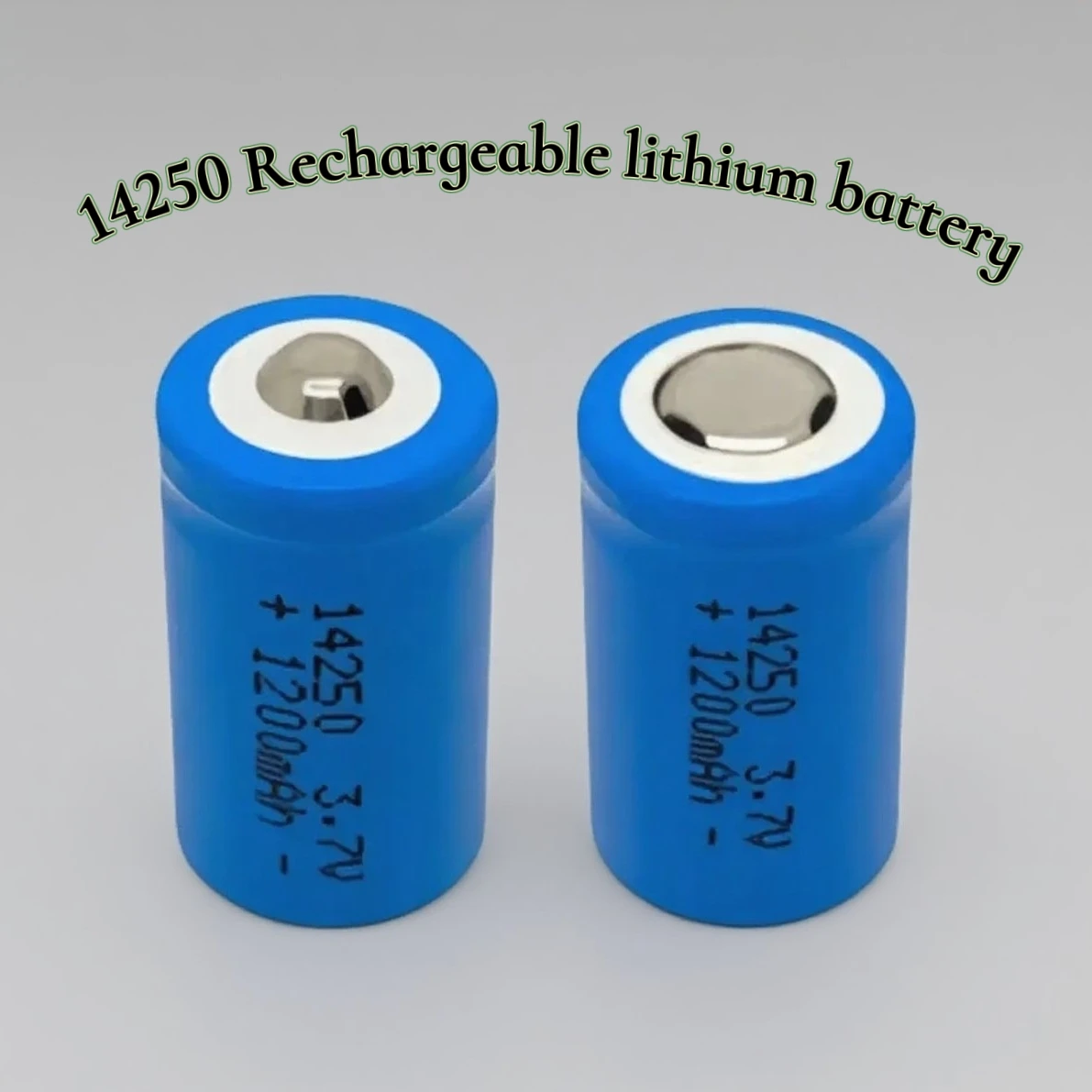 10 шт., быстрая зарядка 14250, 3,7 В, 1200 мАч, литиевая батарея 1, USB-зарядное устройство размера 2AA для вейп-устройств, аварийное освещение, дымовая сигнализация