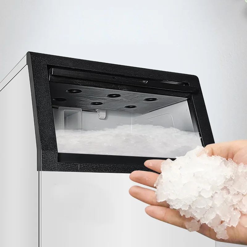 Granular Ice Making Machine100kg Snow Nugget Ice Block Maker Automatic Commercial Snowflake Ice Machine for Business Price