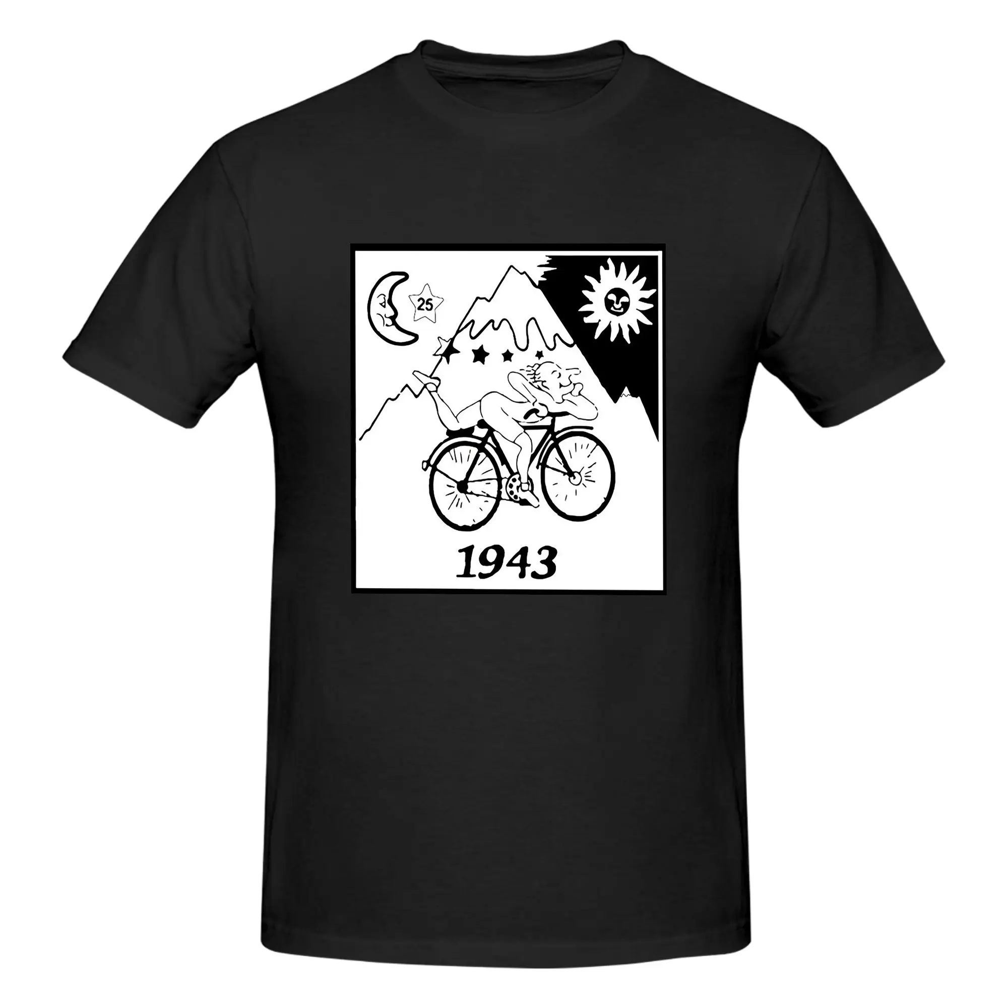 Discovery Of LSD Albert Hofmann Men T-Shirt Double Sided Oversized T Shirts Men's Crew Neck Cotton Tees Short Summer Male