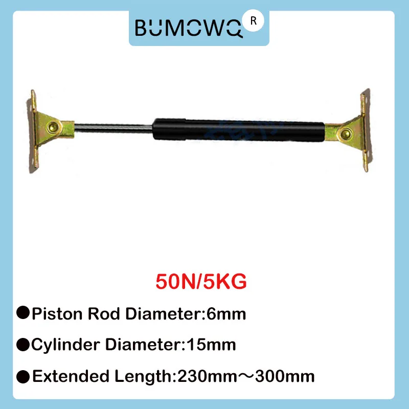 

1PC 230mm-300mm 5kg/50N Car Strut Bars Furniture Strut Bar Gas Shock Absorber Hydraulic Lift Kitchen Cabinet Hinge