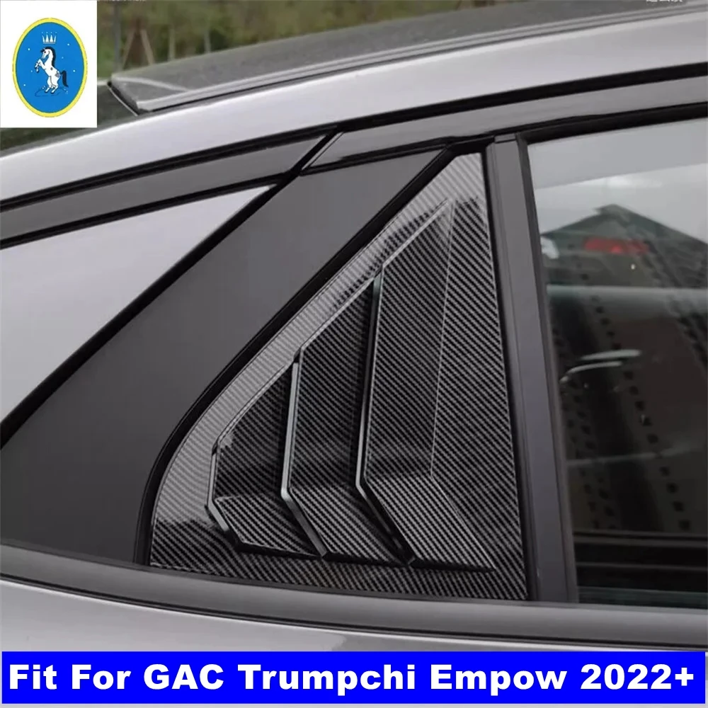 

Auto Rear Window Blinds Side Louvers Vent Rear Window Louvers Cover Trim For GAC Trumpchi Empow 2022 2023 Exterior Accessories