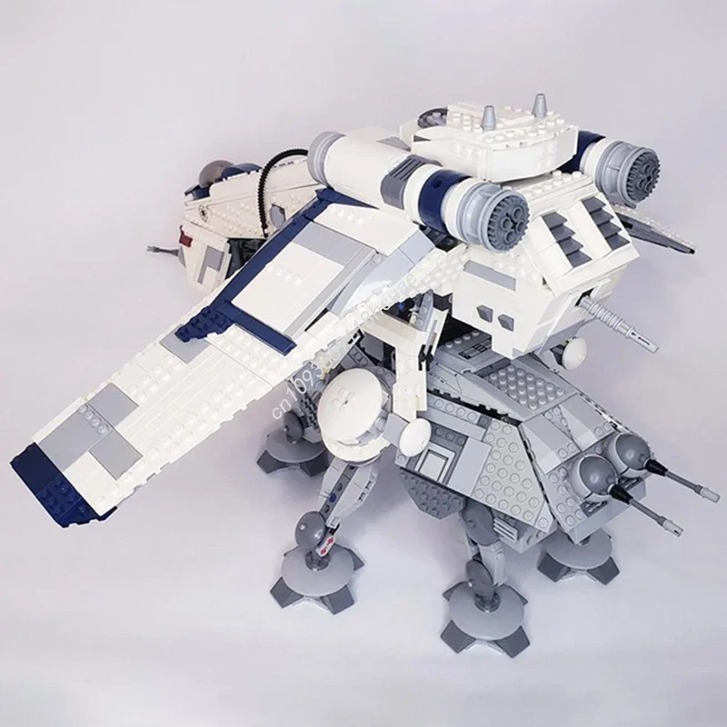 1325pcs Moc Star Battle Republic Dropship Applies To AT-TEs Model Building Blocks Bricks Creative Assembly Educational Toy Gift