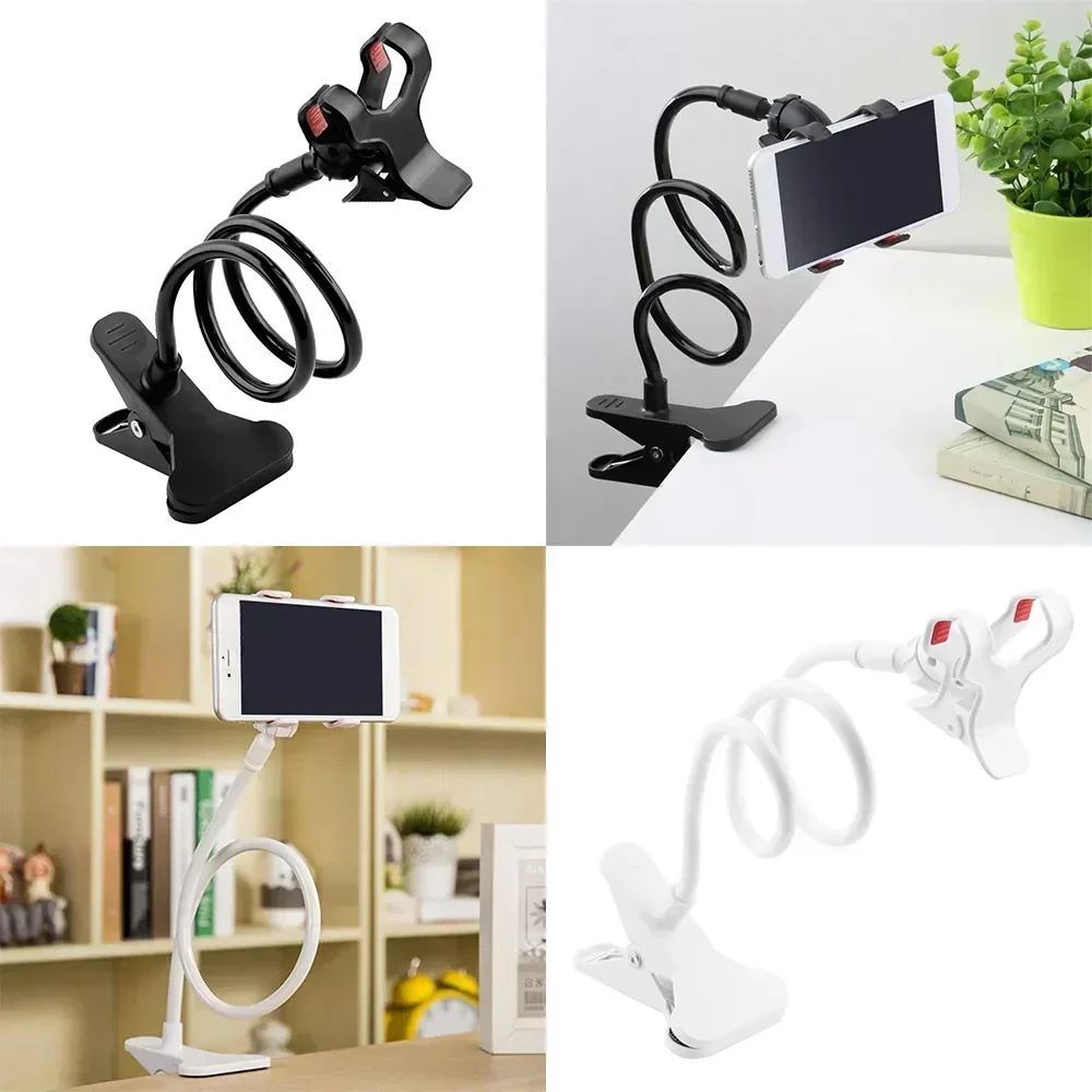 360° Adjustable Lazy Stand Mobile Phone Holder Universal Smartphone Clamp 60cm Claw Clip Flexible Rod Articulate Support Bracket